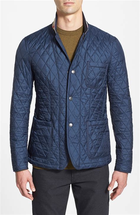 burberry brit howe quilted sport jacket navy|Burberry clothing for men.